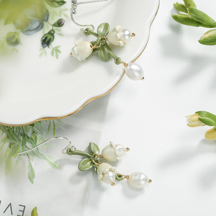 Lily Of The Valley Dangling Earrings
