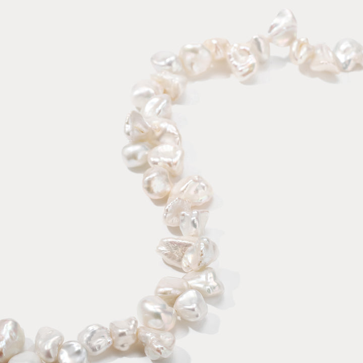 Goddess Coin Baroque Pearl Necklace