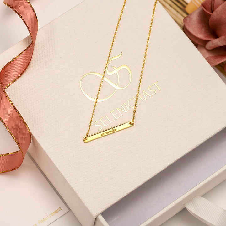 Vintage Custom Name Tag Chain Necklace