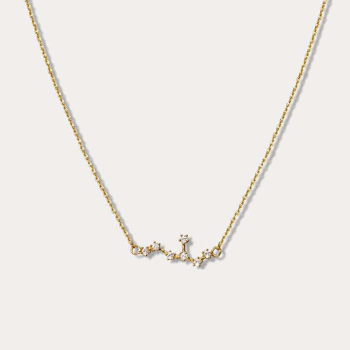 Selenichast Virgo Constellation Diamond Pendant Necklace