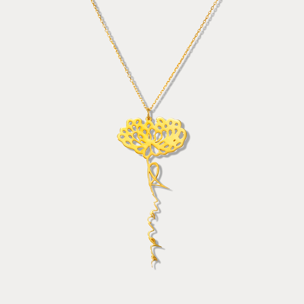 Selenichast flower name necklace