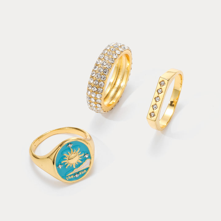 The Star Facade Tarot Ring Set