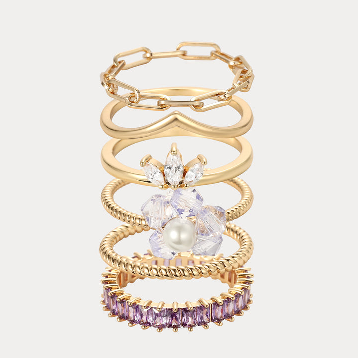 Selenichast lavender rings set
