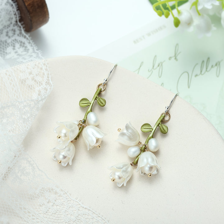 Lily Of The Valley Dangling Earrings