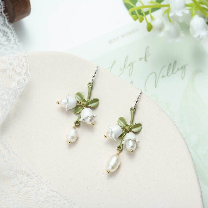 Lily Of The Valley Pearl Earrings