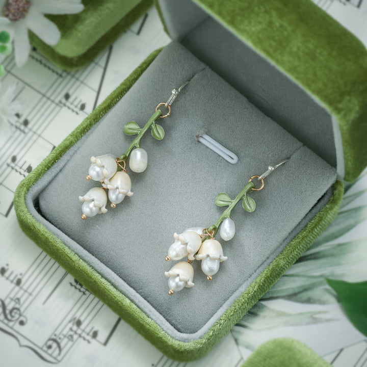 Lily Of The Valley Gold Earrings