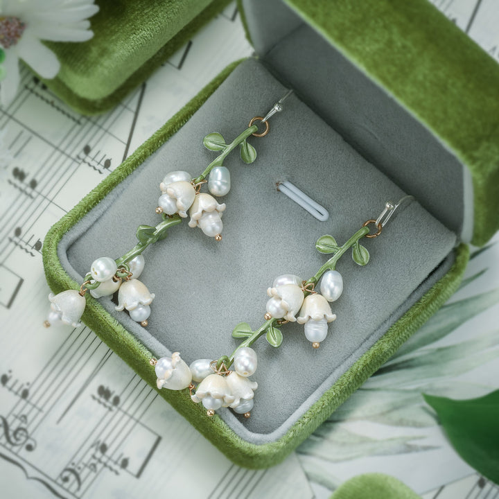 Lily Of The Valley Pearl Earrings