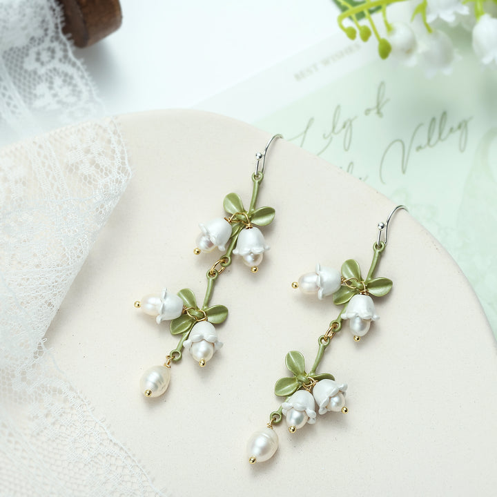 Lily Of The Valley Pearl Earrings
