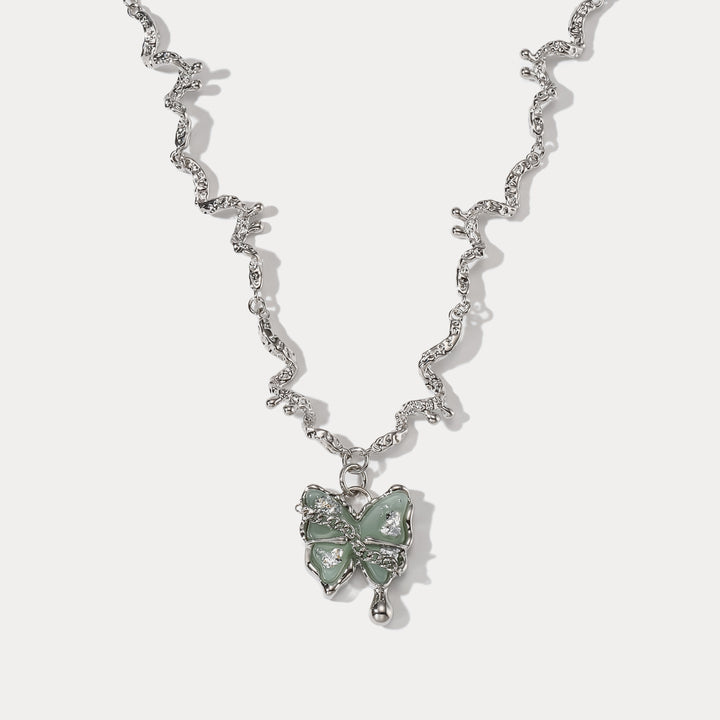 Selenichast Butterfly Jade Necklace