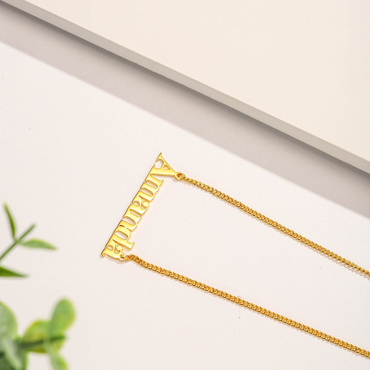 Elephant Personalized Name Necklace