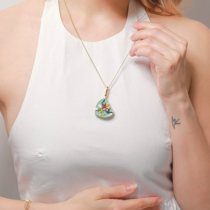 Memorial Box Long Pendant Necklace