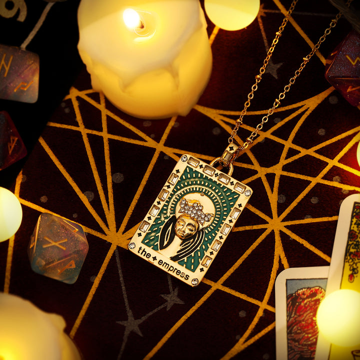 The Empress Tarot Gold Necklace