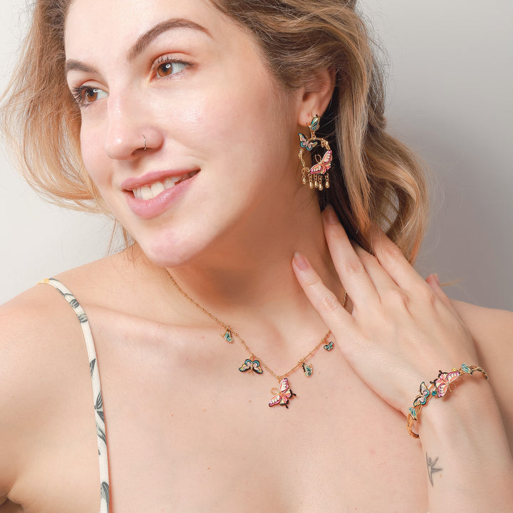 butterfly jewelry set