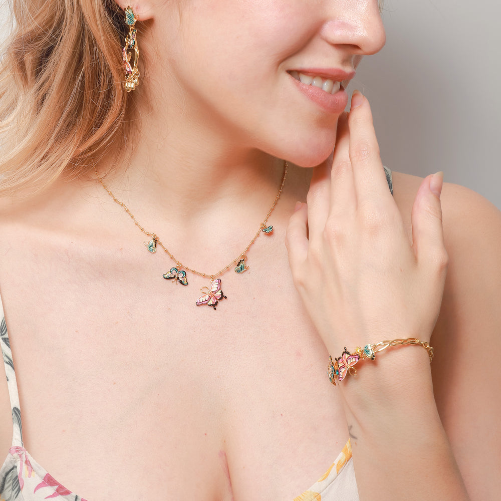 enamel butterfly bracelet