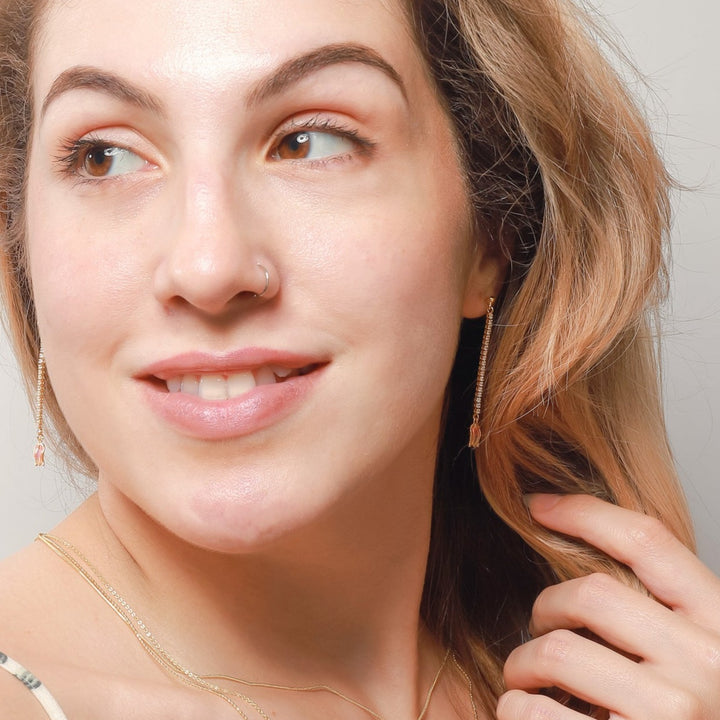 sakura drop earrings