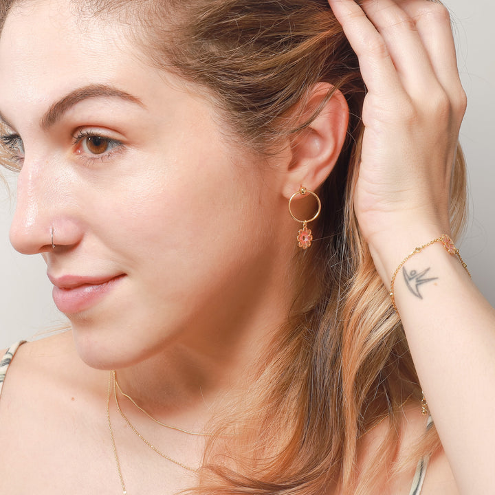 cherry blossom chic earrings