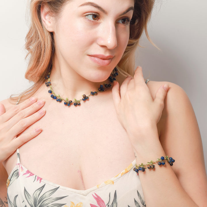 Berry Necklace and Bracelet
