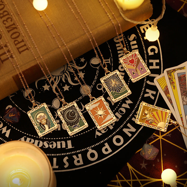 Selenichast Galaxy Tarot Necklace