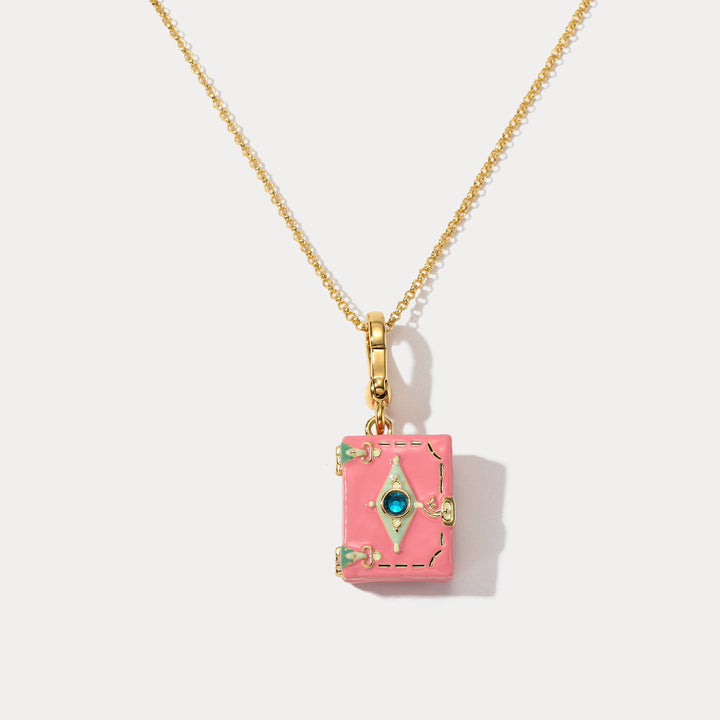 Diary Pendant Diamond Necklace