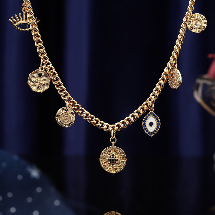 Evil Eye Gold Necklace