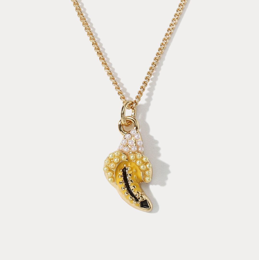 Selenichast Summer Banana Necklace