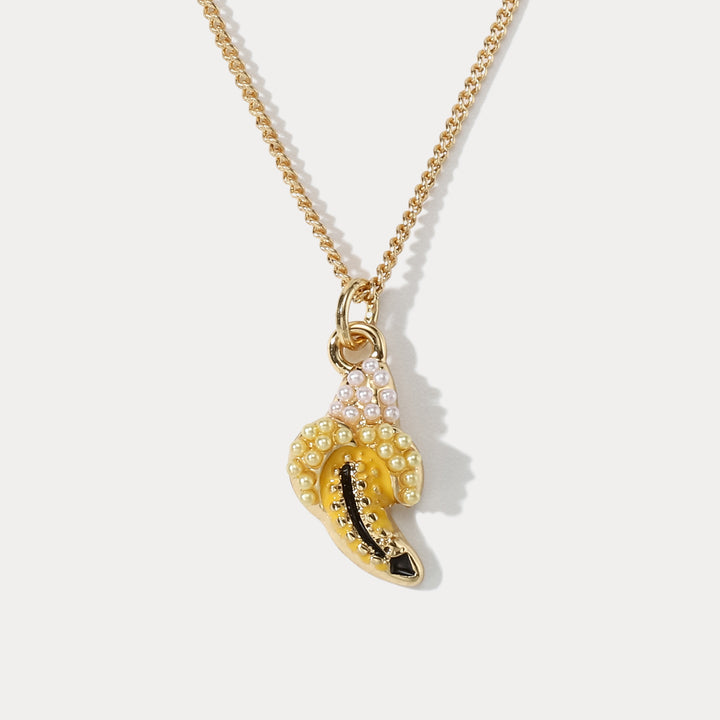 Selenichast Summer Banana Necklace