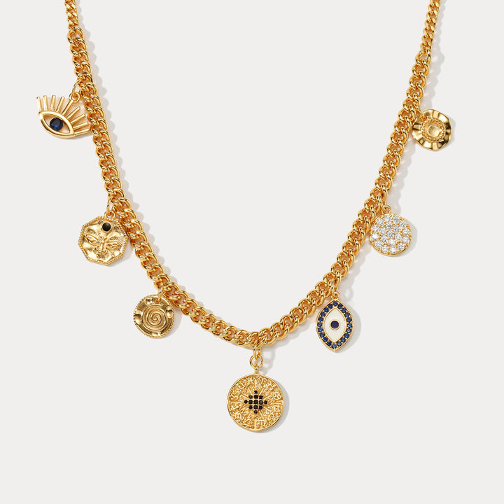 Selenichast Evil Eye Pendant Necklace