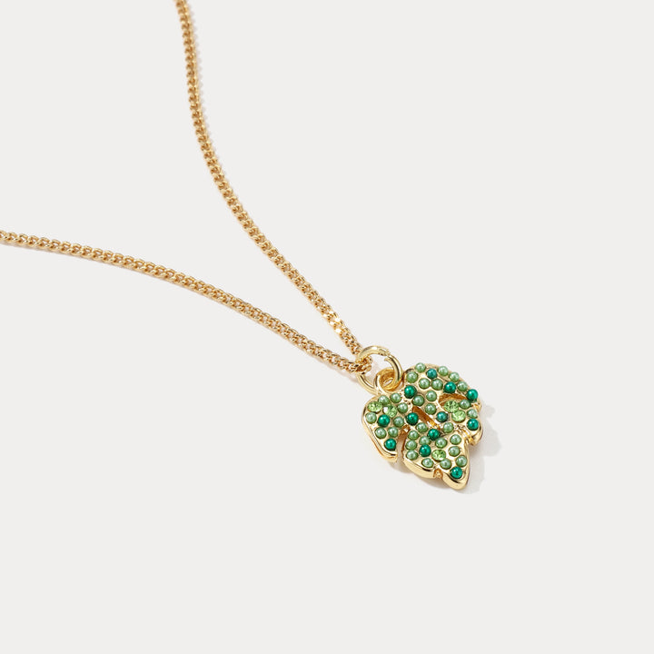 Summer Palm Leaf Beads Necklace