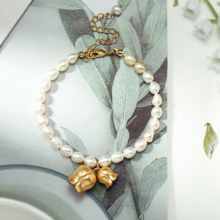 Selenichast Lily Of The Valley Pearl Bracelet