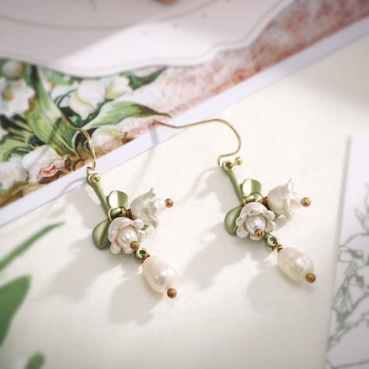 Lily Of The Valley Nature Earrings
