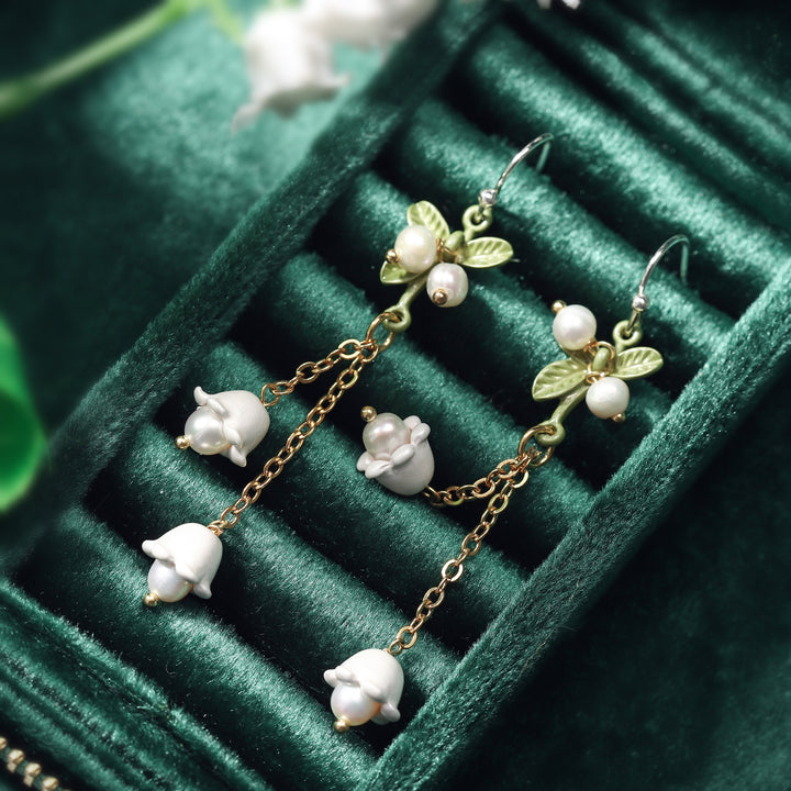 May Lily Of The Valley Tassel Earrings