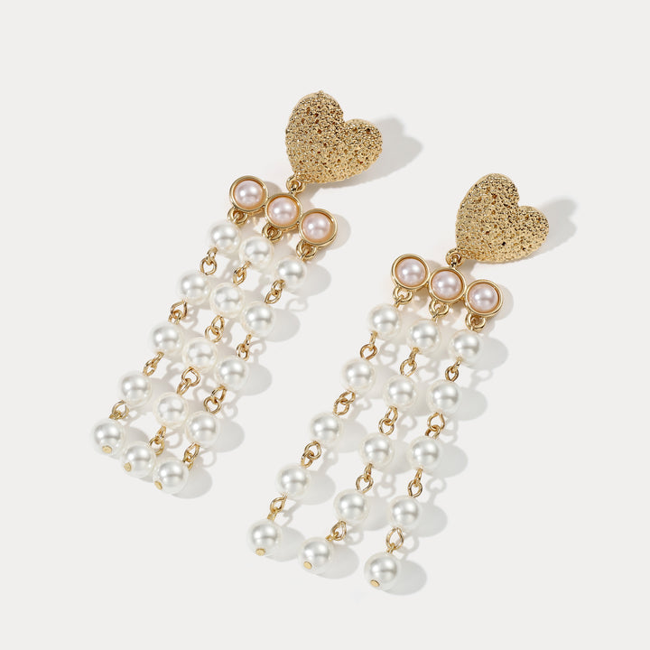 Pearl Tassel Chic Earrings