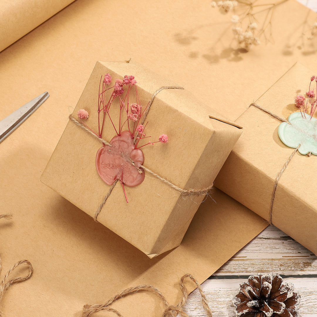 Orange Gift Set with Kraft Gift Wrapping