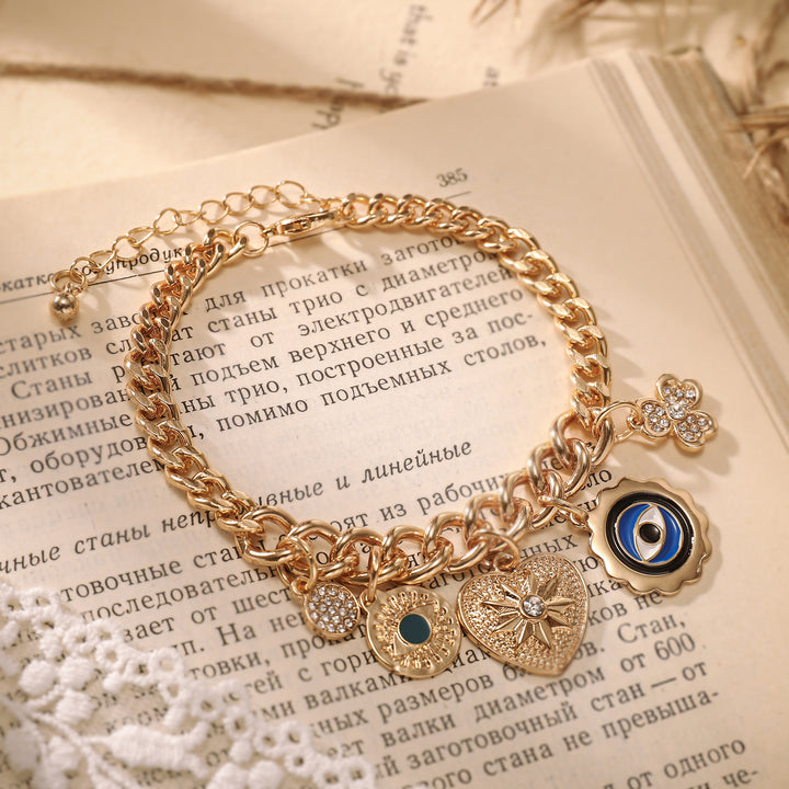 Evil Eye Lucky Coin Bracelet