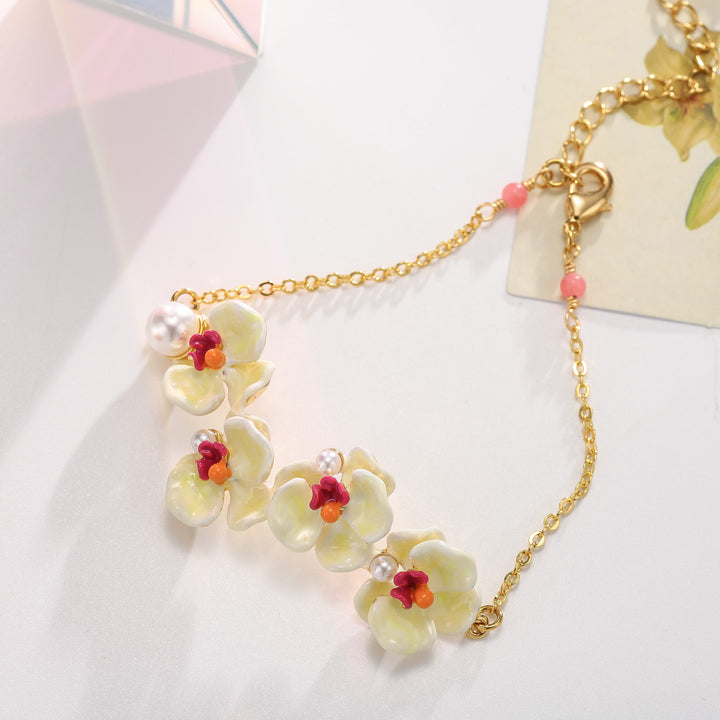 phalaenopsis chain bracelet