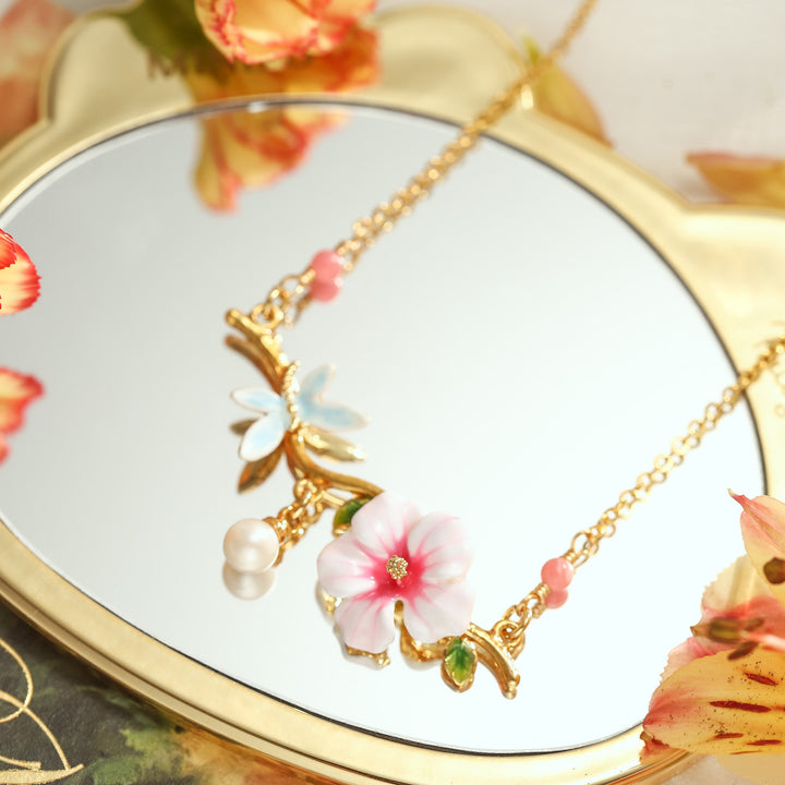 hibiscus chain necklace