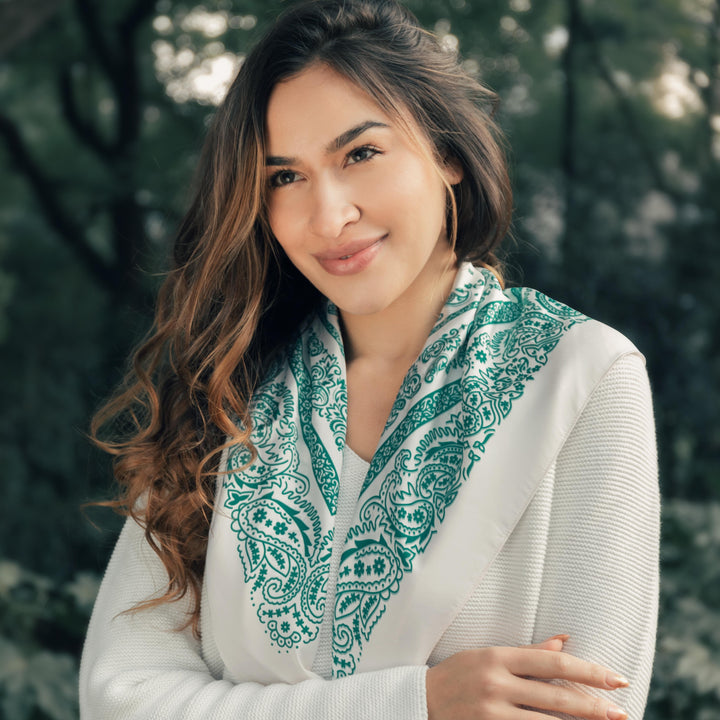 Paisley Square Cappa Scarf