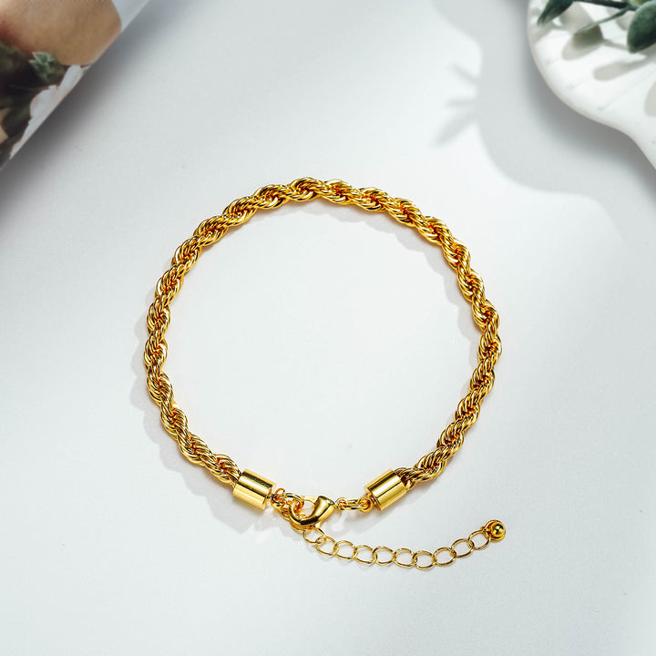 Gold Rope Chain Anklet