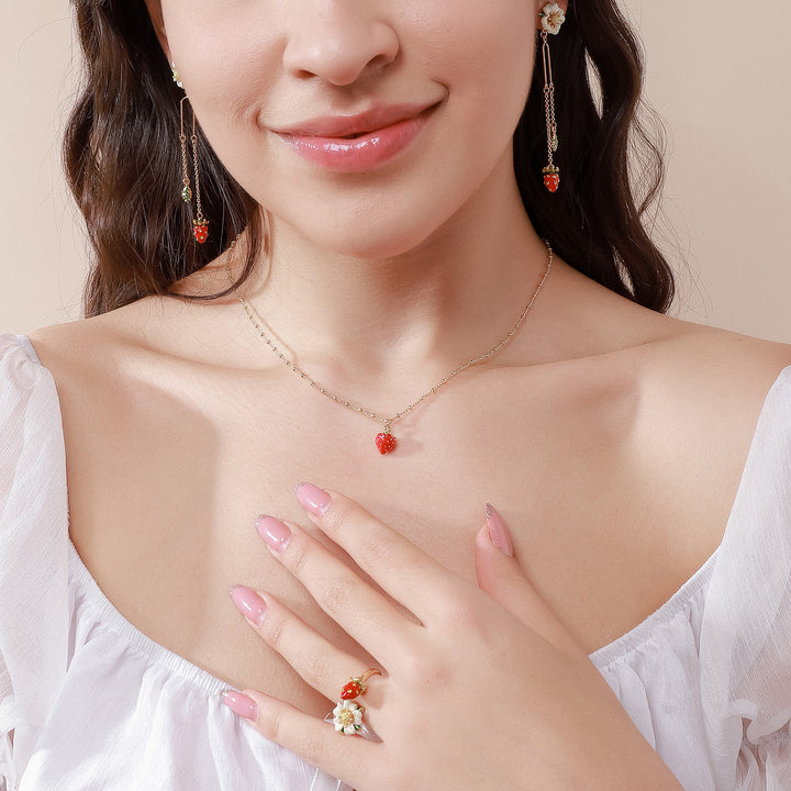 Fruit Enamel Necklace for Influencer