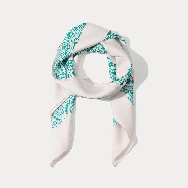 Paisley Square Silk Scarf
