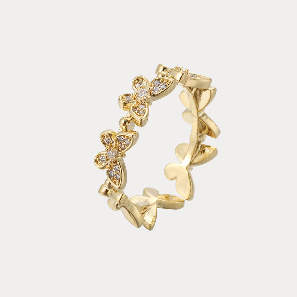 Butterfly Diamond Ring
