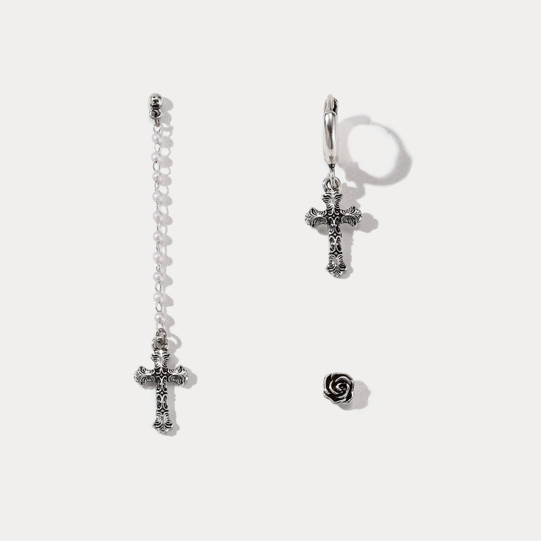 Selenichast Rosa Crux Earrings Set