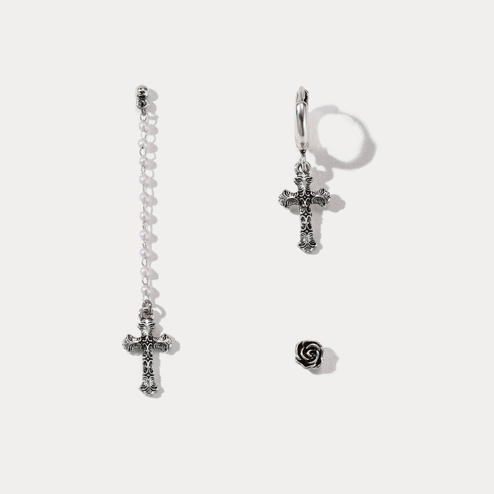 Selenichast Rosa Crux Earrings Set