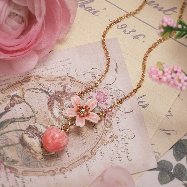 Peach Chain Necklace