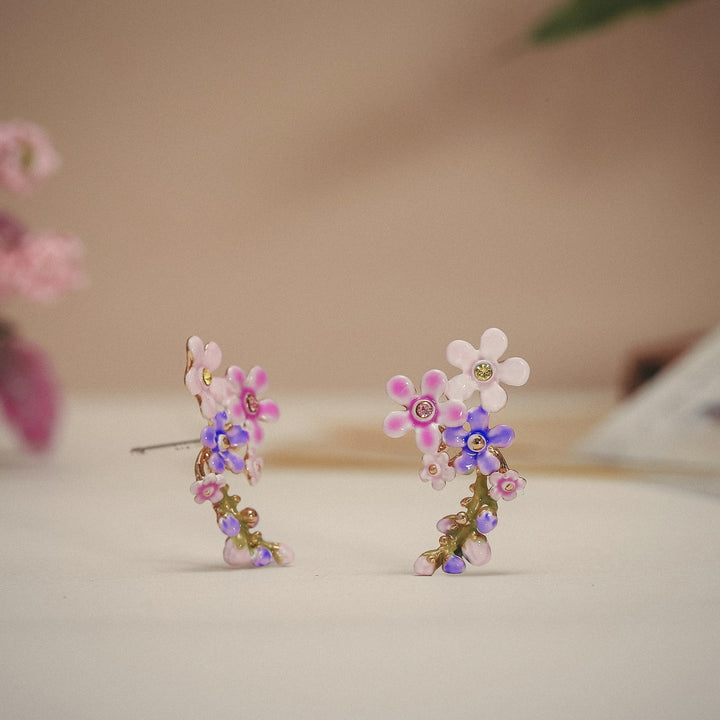 Selenichast forget me not flowers stud earrings