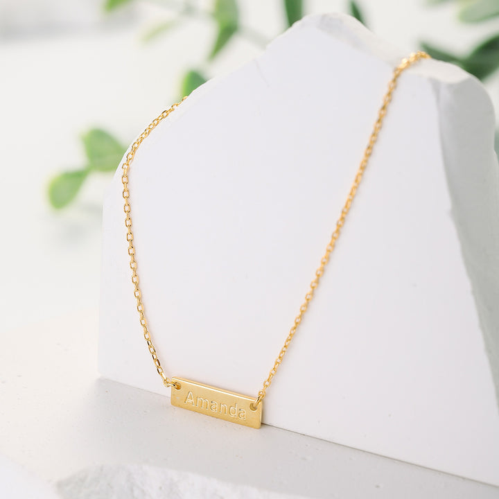 Custom Letter Tag Chain Chic Necklace