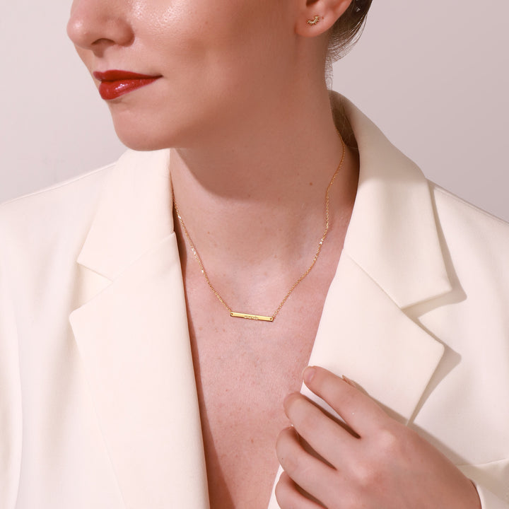 Custom Name Tag Pendant Chain Necklace