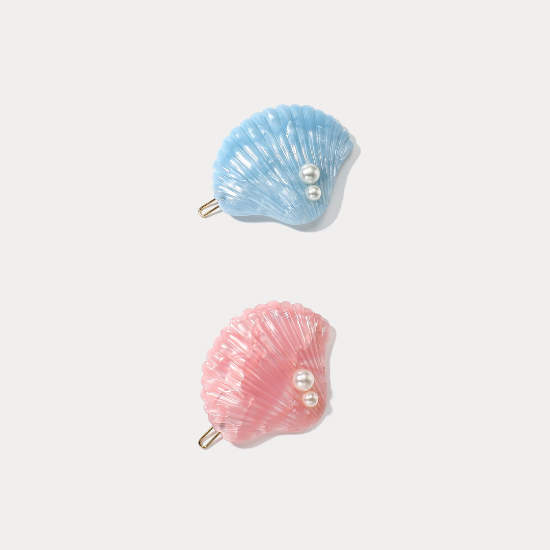 Summer Seashell Hair Claw Clips