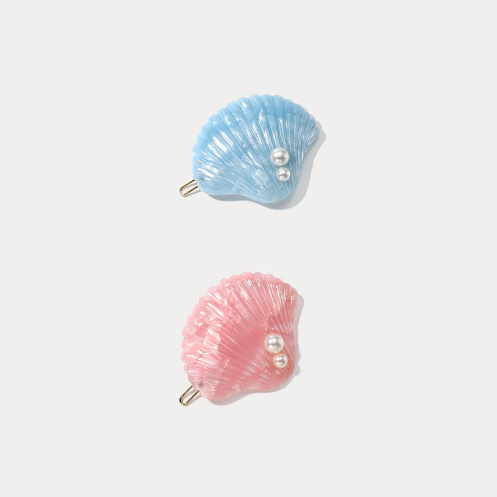 Summer Seashell Hair Claw Clips