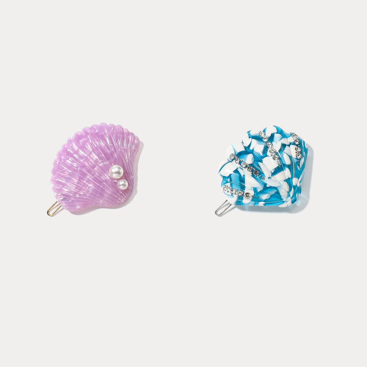 Ocean Seashell Hair Claw Clips